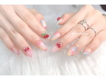 ヘブン ネイル 鶯谷(HEAVEN Nail)/チェリーミルキーネイル