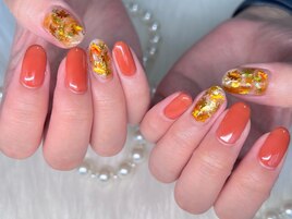 紅葉ネイル 定額シンプル￥6,380