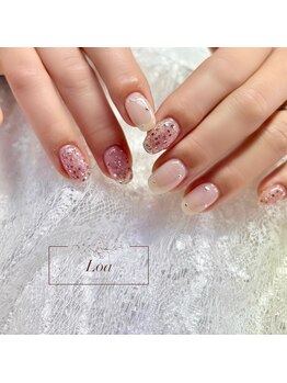 ロア(Loa)/ピンク×ホワイト