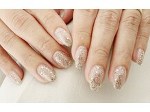 ラ フルール(La fleur)/ワンカラー×ラメネイル