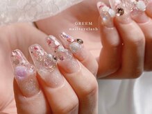グリーム(GREEM)/押し花クリアネイル