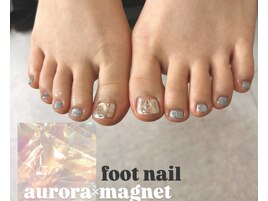 オーロラ/マグネット　foot nail