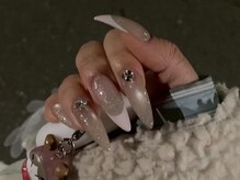 アイネイルズ 三宮店(I nails)/フラッシュマグフレンチ￥9180