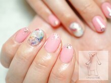 オトナネイル(otona nail)/キャンドル風手描きフラワー