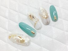 グラマーネイル(Glamor nail)/ゴールド×全塗り