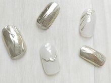 ナビネイル(Nabi nail)/ミラーアートネイル