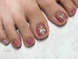 シェル×金箔×ホログラム