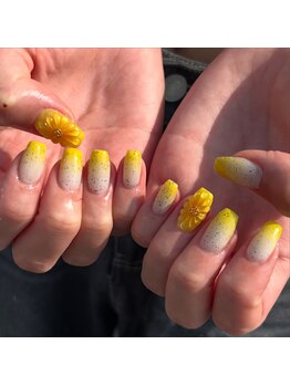 アイズニューヨークネイル(I's New York nail)/ひまわりネイル