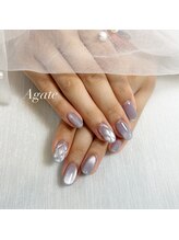 アゲート(Agate)/キルティングネイル