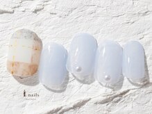 ジェミーネイル エビス(Jemiy nail ebisu)/マットチェックパール6765yen