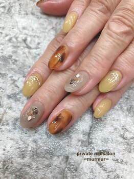 プライベート ネイルサロン マーマ(murmur)/べっこうネイル