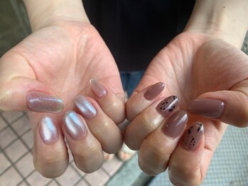 フリープ(freep)/くすみカラー/シンプル/秋ネイル