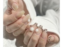ネイルアンドアイラッシュサロン マーブル(marble)/レオパードネイル