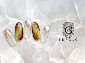 エアフォルク 銀座(ERFOLG)/冬のニュアンスフレンチネイル☆