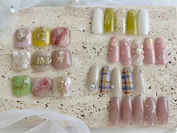 プレイス インク ネイル(plays inc. nail)の写真/【デザインが決まらない方におススメな定額メニュー◎】 トレンドや季節毎のデザインに◇フットネイルも♪