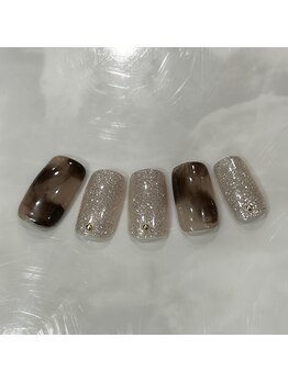 ネイルマジック 仙台一番町店(NAIL MAJIC)/ニュアンス＆フラッシュ