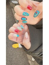 カラフルニューアンスネイル