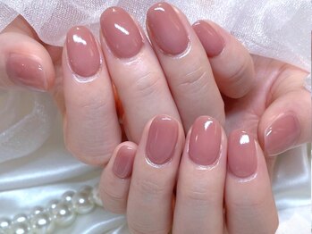 美爪見え王道ワンカラー