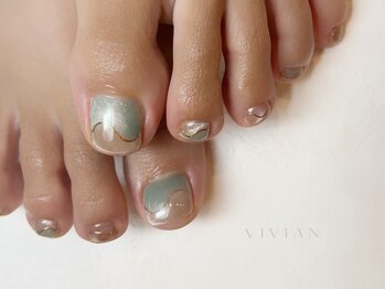 ヴィヴィアン ネイル(Vivian nail)/ニュアンスミラーライン