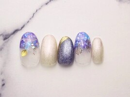 手描き紫陽花ネイル初回￥6980