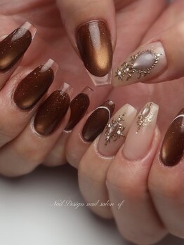 エフネイル(ef nail)の写真/【パラジェルあり★プロデュースデザイン7950円～】繊細なアートもお任せください！あなたの理想の指先へ♪