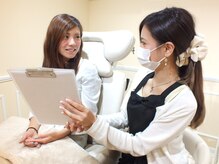 目の形やまつ毛の生え方に合わせてデザインを提案してくれる事前カウンセリングが人気の秘密！