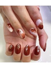 ネイルサロン ティアラリュクス 市川北口店(Tiara Luxe)/カフェオレネイル