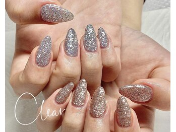 クリア(Clear)/2色グリッターラメ