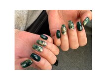 アイピー(I.P)/グリーン×リングネイル¥5000