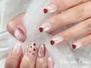 クリスマスハートネイル♪