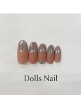 トータルビューティーサロン ドールズ(total beauty salon Dolls)/ハーフミラーネイル