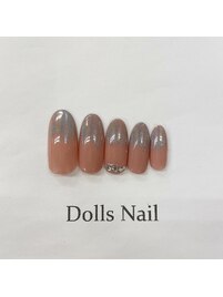 ハーフミラーネイル
