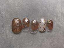 カラネイル 南森町店(calla nail)/ブラウンでもやもや