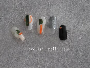 アイラッシュ ネイル ネネ(eyelash nail Nene)/パーツ無しアートやり放題