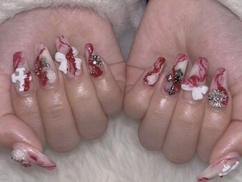 ティアラネイル(TIARA NAIL)/ジェルアートつけ放題¥9000