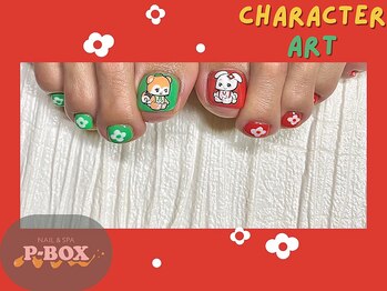 ピーボックス(P BOX)/☆キャラ 模写 3D 推しネイル☆