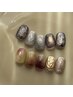 nail【14日(金)ご来店限定】初回オフ無料○autumn design ¥8920→¥8000