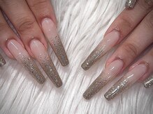 ネスネイル 池袋(Nes.nail)/チップ長さ出し！ラメグラ