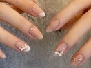 うるちゅるピンクフレンチネイル