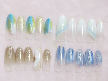 ネイルサロンアンドジュエリー アリュール(ALLURE)/9月定額デザインB（¥5832）