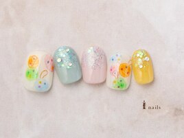 らくがきヨーヨーネイル