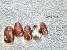 ルークネイル 恵比寿店(LUKE NAIL)/ニュアンスアニマルネイル　冬春