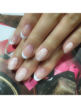 ネイル シスター(nail sister)/ペイズリー×フレンチ