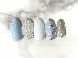 パール×お花アート