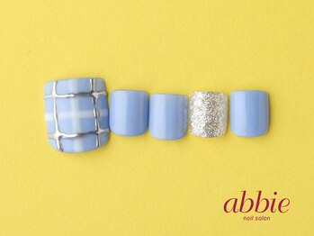 ネイルサロンアビー 北千住店(abbie)/ブルーチェック◇￥10428