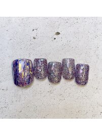 footパープルネイル