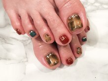 プルメリア(Plumeria)/【フット】べっ甲×ビジュー