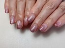 ラメのグラデーションネイル