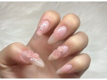 ネイルアンドアイラッシュスタジオ シュシュ(chouchou)/もてピンク・人気バラパーツ