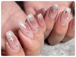 チークネイルアート